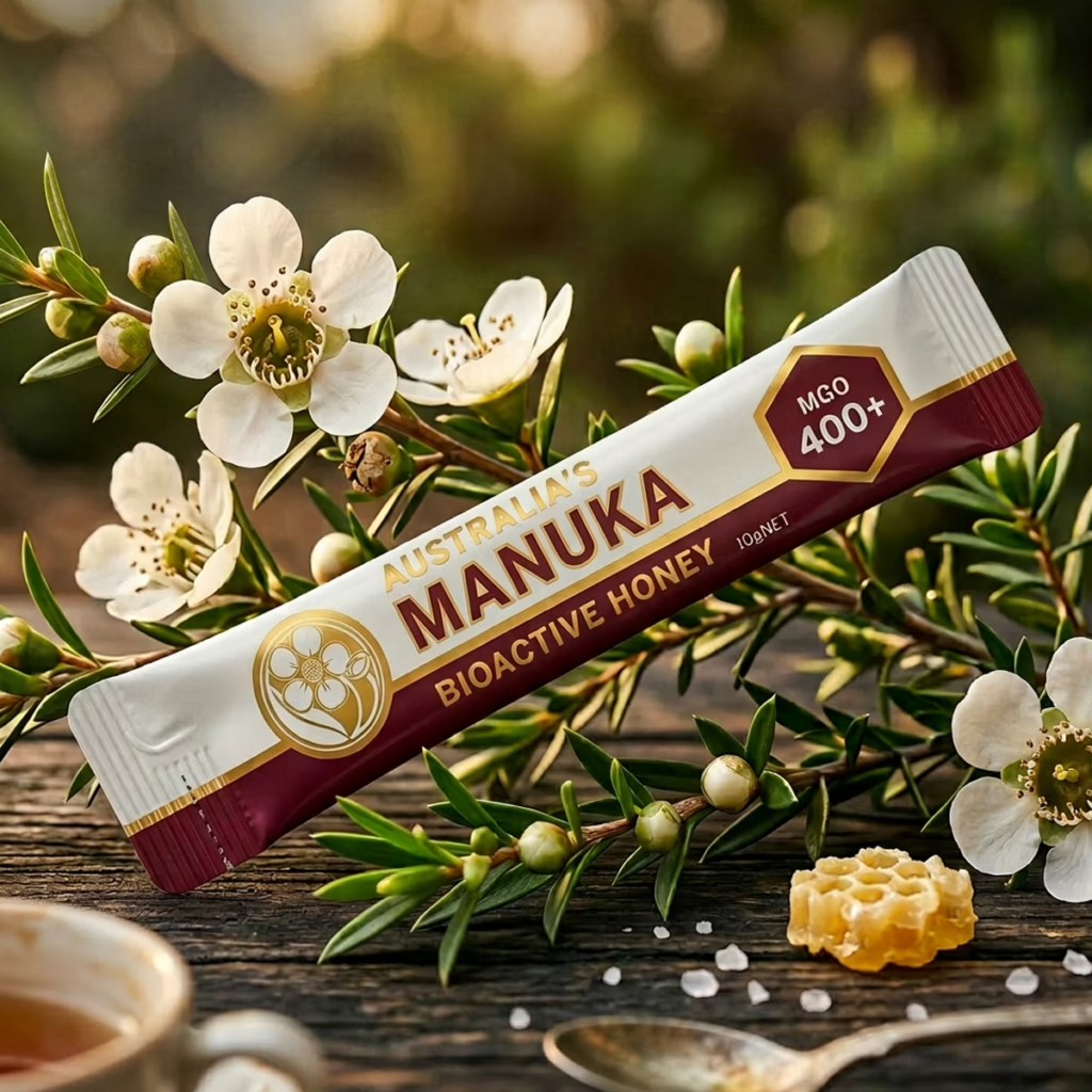 Australia's Manuka Sachet Box MGO 400+